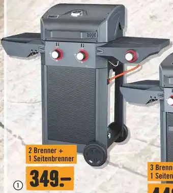 Hornbach Gasgriller ,,Carbon“ ,,Carbon 2" 121,4 x 60,3 x 112,3 cm Angebot