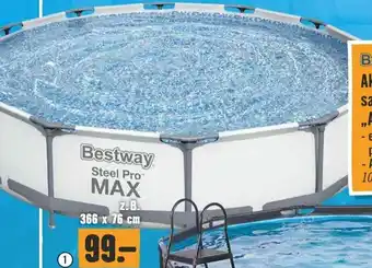 Hornbach Bestway Steel Pro MAX™ Framepool-Set 366 x 76 cm Angebot