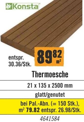 Hornbach Konsta Thermoesche 21 x 135 x 2500 mm Angebot