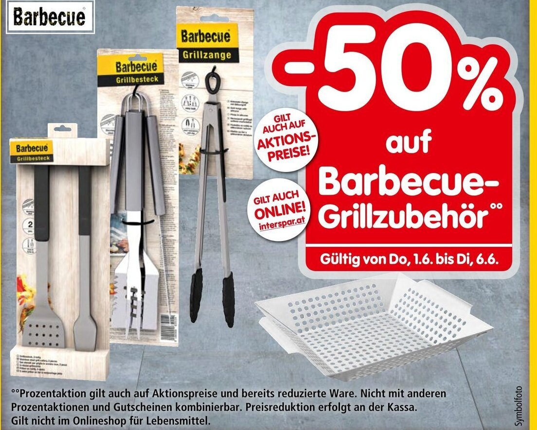 Interspar auf Barbecue-Grillzubehör Angebot