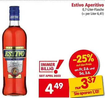 Interspar Estivo Aperitivo 0,7-Liter-Flasche Angebot