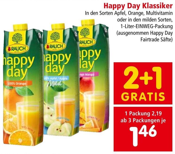 Interspar Happy Day Klassiker 1 Liter Angebot