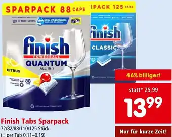 Interspar Finish Tabs Sparpack 72/82/88/110/125 Stk. Angebot