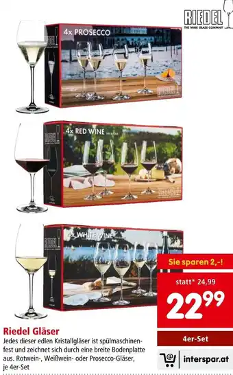 Interspar Riedel Gläser 4er-Set Angebot