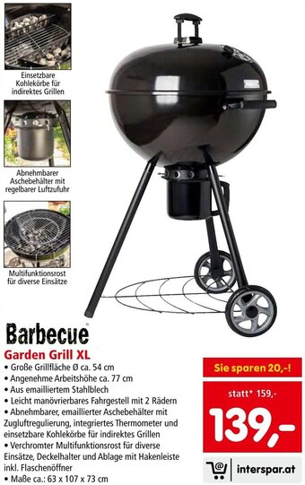 Interspar Garden Grill XL Angebot