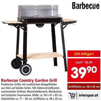 Interspar Barbecue Country Garden Grill Angebot