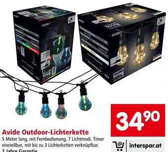Interspar Avide Outdoor-Lichterkette Angebot
