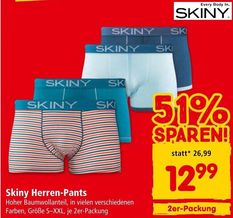 Interspar Skiny Herren-Pants Angebot