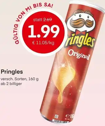 MPreis Pringles versch. Sorten, 160 g. Angebot