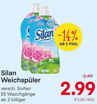 MPreis Silan Weichspüler versch. Sorten 55 Waschgänge Angebot