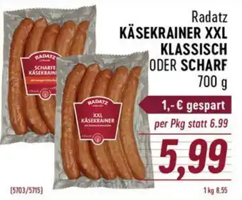 Radatz Radatz KÄSEKRAINER XXL KLASSISCH ODER SCHARF 700 g Angebot