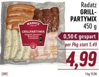 Radatz Radatz GRILL- PARTYMIX 450 g Angebot