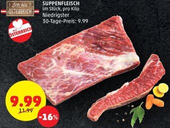 PENNY SUPPENFLEISCH im Stück, pro Kilo Angebot