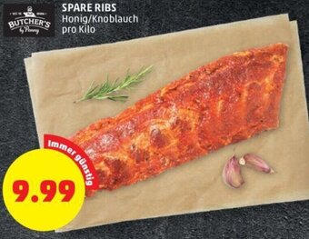 PENNY SPARE RIBS Honig/Knoblauch pro Kilo Angebot