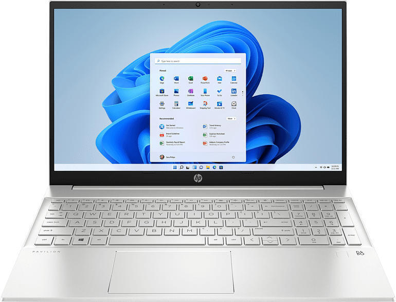 Media Markt Hp notebook pavilion 15-eh3900ng, amd r7-7730u, 16gb ram, 512gb ssd, 15.6 zoll full-hd, win11, natural silver Angebot