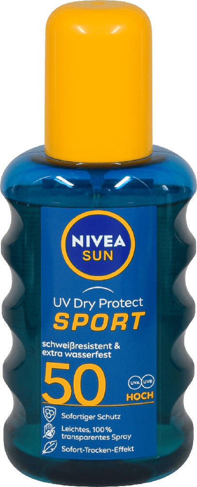 dm Nivea sun uv dry protect sonnenspray transparent lsf 50 Angebot