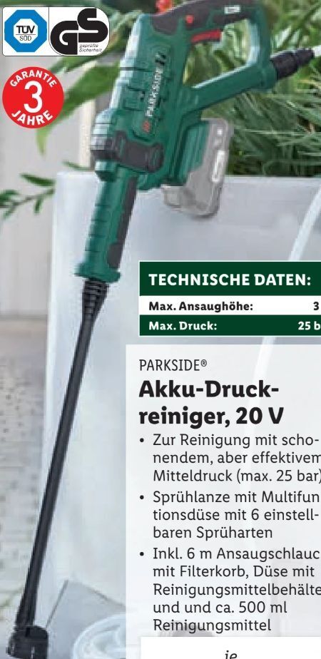 Lidl Akku druckreiniger Angebot