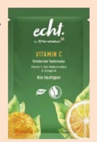 Vitamin c belebende tuchmaske
