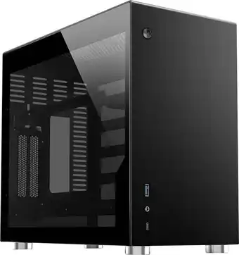 Conrad Jonsbo v10-g black mini-tower gehäuse, gaming-gehäuse schwarz Angebot