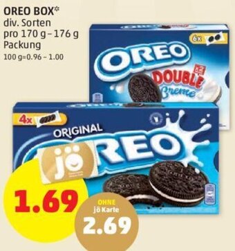 PENNY OREO BOX* div. Sorten pro 170 g-176 g Packung Angebot