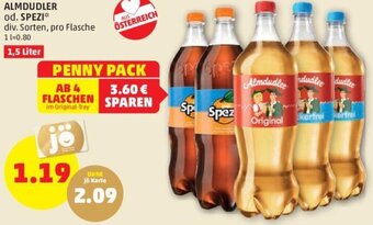 PENNY ALMDUDLER od. SPEZI* div. Sorten, pro Flasche Angebot