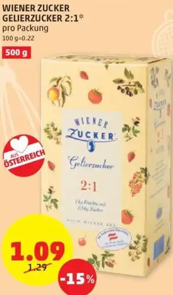PENNY WIENER ZUCKER GELIERZUCKER 2:1* pro Packung Angebot