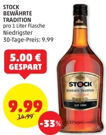 PENNY STOCK BEWÄHRTE TRADITION pro 1 Liter Flasche Angebot