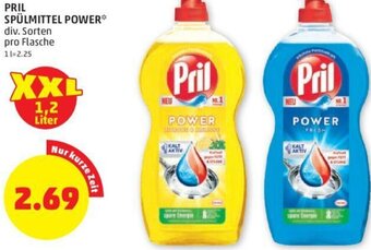 PENNY PRIL SPÜLMITTEL POWER* div. Sorten pro Flasche Angebot