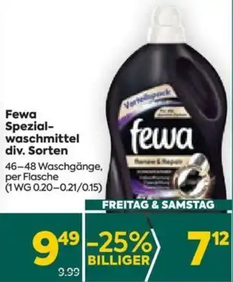 Billa Fewa Spezial-waschmittel div. Sorten 46-48 Waschgänge, per Flasche Angebot
