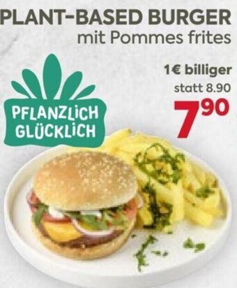 Billa PLANT-BASED BURGER mit Pommes frites Angebot