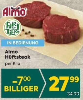 Billa Almo Hüftsteak per Kilo Angebot