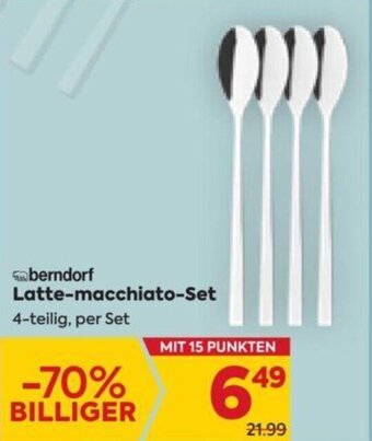 Billa berndorf Latte-macchiato-Set 4-teilig, per Set Angebot
