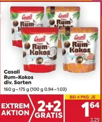 Billa Casali Rum-Kokos div. Sorten Angebot