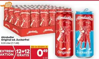 Billa Almdudler Original od. Zuckerfrei 0,33 Liter (111.48) Angebot