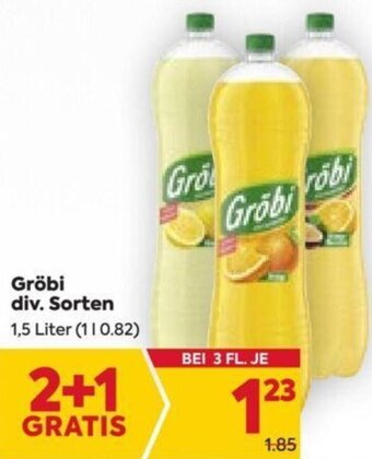 Billa Gröbi div. Sorten 1,5 Liter Angebot