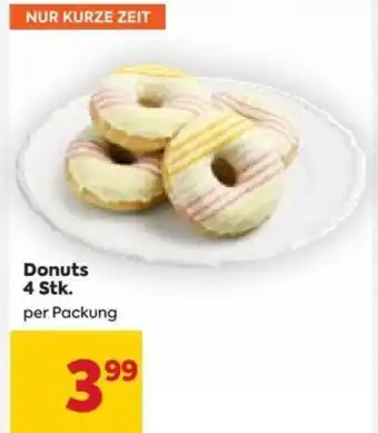 Billa Donuts 4 Stk. per Packung Angebot
