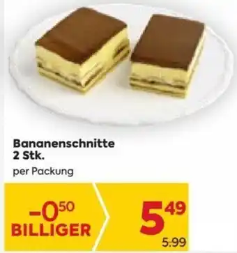 Billa Bananenschnitte 2 Stk. per Packung Angebot