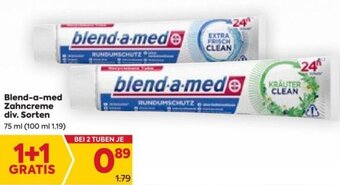 Billa Blend-a-med Zahncreme div. Sorten 75 ml Angebot
