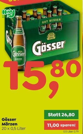 ADEG Gösser Märzen 20 x 0,5 Liter Angebot