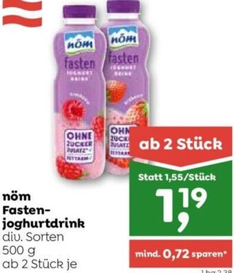ADEG nöm Fasten-joghurtdrink diu. Sorten 500 g Angebot