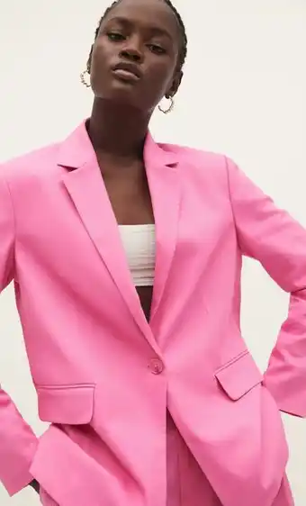 Stradivarius Blazer im straight-fit mit leinenanteil Angebot