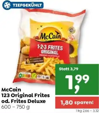 ADEG McCain 123 Original Frites od. Frites Deluxe 600 - 750 g Angebot