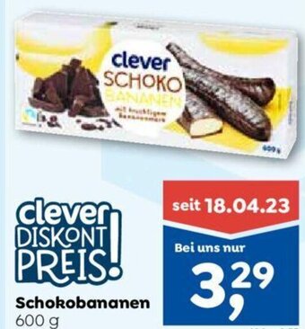 ADEG clever Schokobananen 600 g Angebot