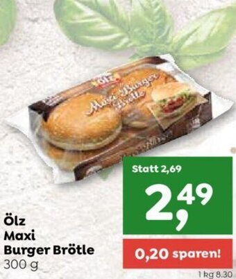 ADEG ölz Maxi Burger Brötle 300 g Angebot