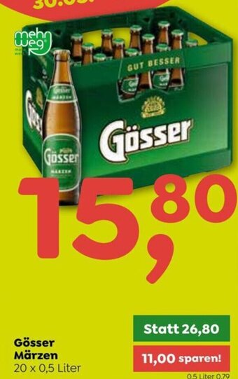 ADEG Gösser Märzen 20 x 0,5 Liter Angebot