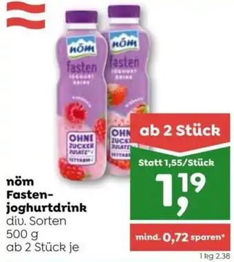 ADEG nöm Fasten- joghurtdrink div. Sorten 500 g Angebot