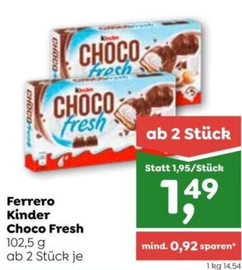 ADEG Ferrero Kinder Choco Fresh 102,5 g Angebot