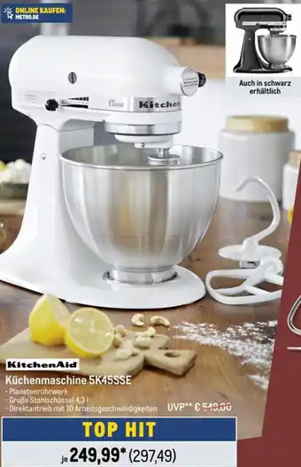 Metro KitchenAid Küchenmaschine 5K45SSE Angebot