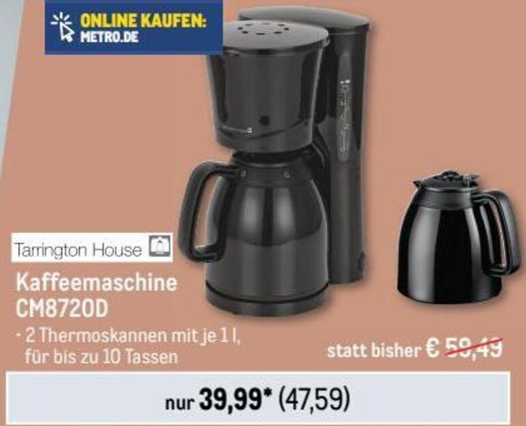 Metro Tarrington House Kaffeemaschine CM8720D Angebot