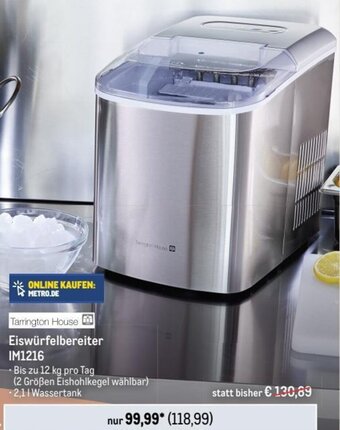 Metro Tarrington House Eiswürfelbereiter IM1216 Angebot